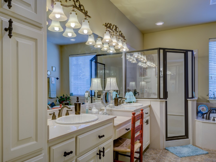 nimco espejos espejo de bano led 50x70 cm cuadrado aluminio zp 8001